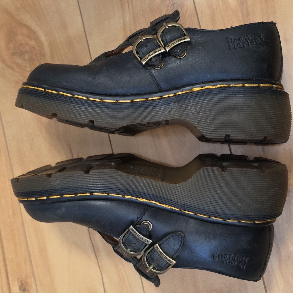 Dr. Martens VTG Dark Navy Double T Strap Mary Jane 8065 /92 UK 5 (7.5-8) MIE🦋 - Picture 13 of 16